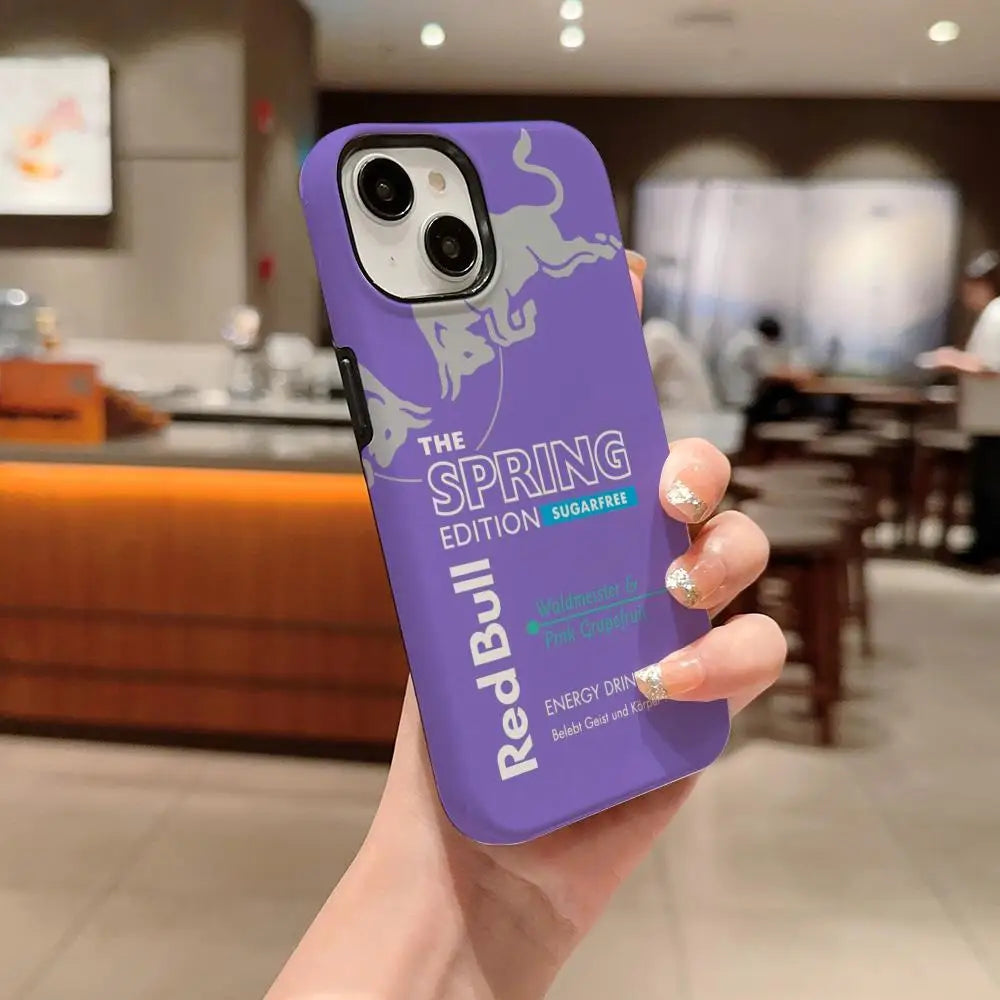 Fashion Red B-bulleS Logo Phone Case For IPhone 1716 15 14 13 12 11 Pro Max X XR XSMax 7 8 Plus Glossy Film Hard PC Cover