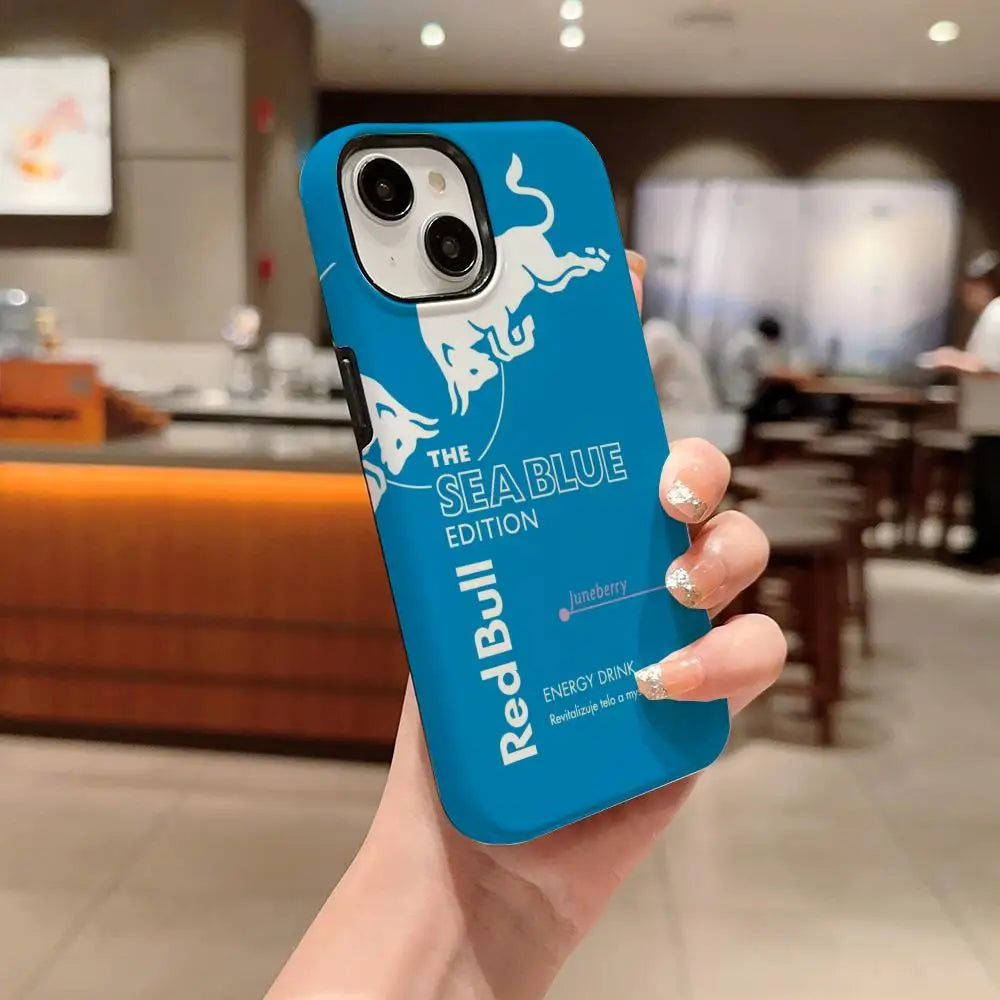 Fashion Red B-bulleS Logo Phone Case For IPhone 1716 15 14 13 12 11 Pro Max X XR XSMax 7 8 Plus Glossy Film Hard PC Cover