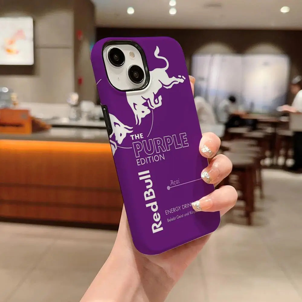 Fashion Red B-bulleS Logo Phone Case For IPhone 1716 15 14 13 12 11 Pro Max X XR XSMax 7 8 Plus Glossy Film Hard PC Cover