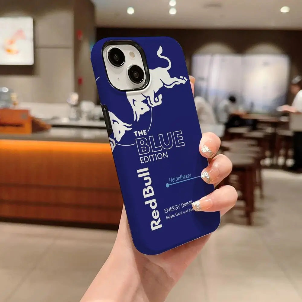 Fashion Red B-bulleS Logo Phone Case For IPhone 1716 15 14 13 12 11 Pro Max X XR XSMax 7 8 Plus Glossy Film Hard PC Cover