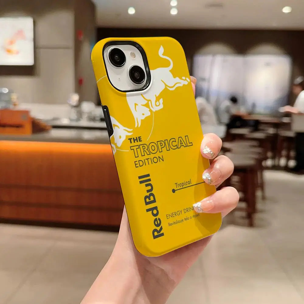 Fashion Red B-bulleS Logo Phone Case For IPhone 1716 15 14 13 12 11 Pro Max X XR XSMax 7 8 Plus Glossy Film Hard PC Cover