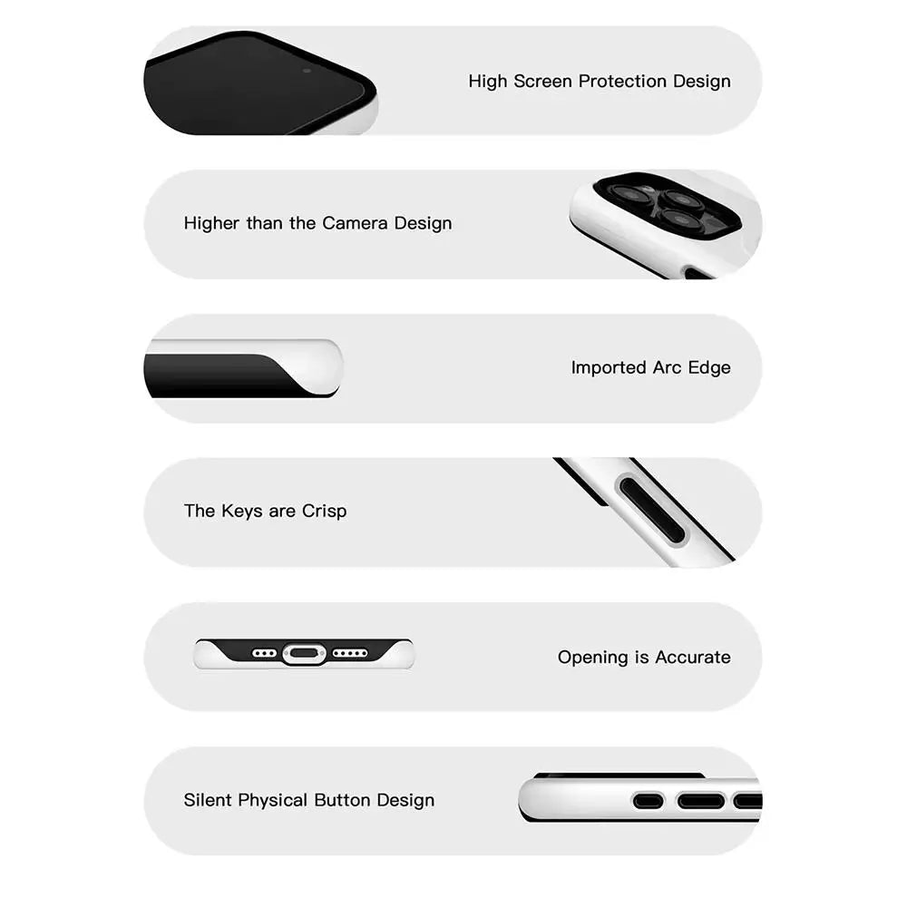 Fashion Red B-bulleS Logo Phone Case For IPhone 1716 15 14 13 12 11 Pro Max X XR XSMax 7 8 Plus Glossy Film Hard PC Cover