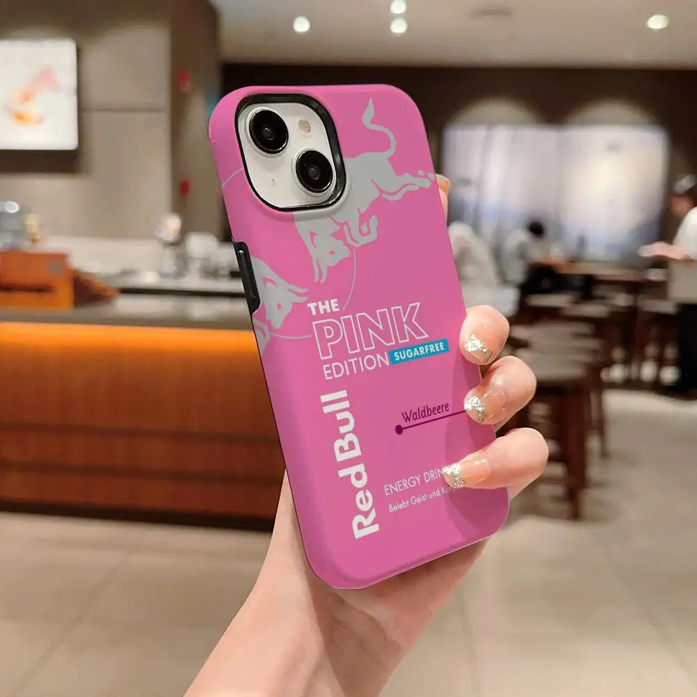 Fashion Red B-bulleS Logo Phone Case For IPhone 1716 15 14 13 12 11 Pro Max X XR XSMax 7 8 Plus Glossy Film Hard PC Cover